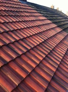 concrete tiles supplied with breathable felt tantalised batons dry ridge system 05