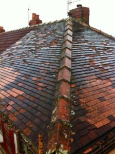 concrete tiles supplied with breathable felt tantalised batons dry ridge system 08