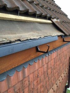oldham golden oak fascia soffits guttering replacement with eveguard 06