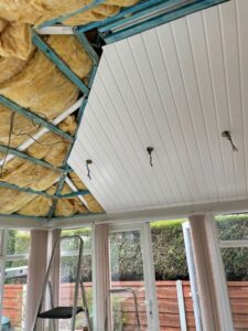 cladding inside conservatory roof 12