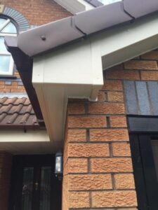 cream upvc soffit fascia brown dry verge 03