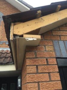 cream upvc soffit fascia brown dry verge 04