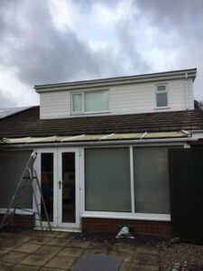 white upvc shiplap cladding fascia soffits guttering 07